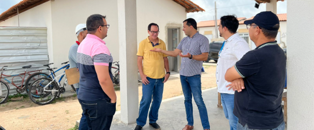 Residencial Francisco Chagas está 80% concluído e obra recebe visita do Administrador do BTN e equipe da empresa responsável