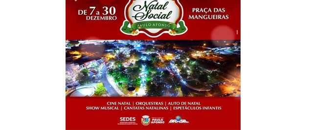 Ornamentação natalina da Praça das Mangueiras será concluída na primeira semana de dezembro