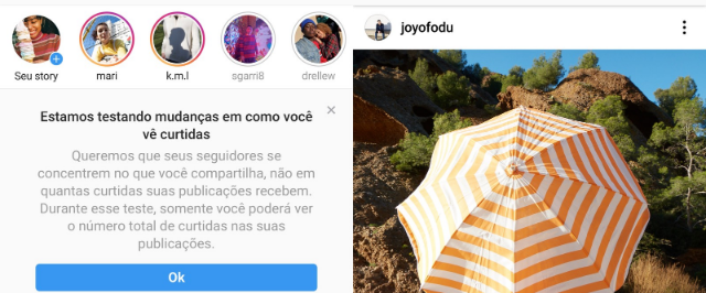 Instagram começa testes para ocultar número de curtidas no Brasil