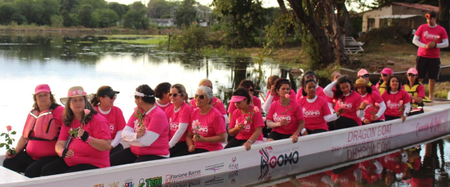 Prefeitura apoia evento de canoagem para mulheres sobreviventes de câncer de mama