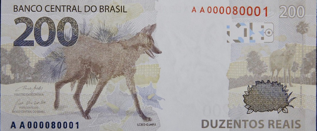 Banco Central lança nota de R$ 200, com imagem de lobo-guará