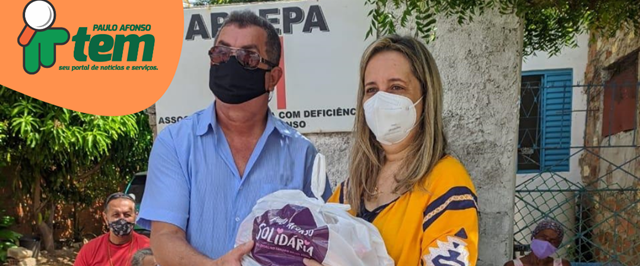 Cestas da campanha Paulo Afonso Solidária são entregues a mais uma entidade