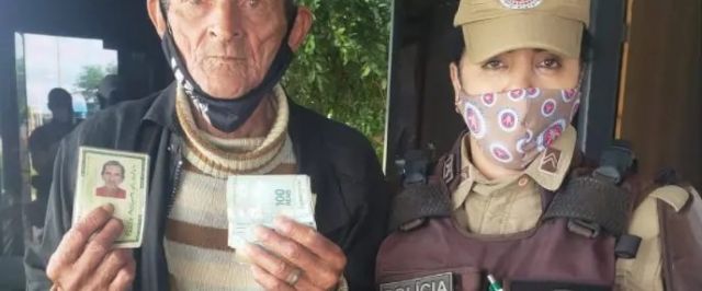 Policiais encontram carteira com dinheiro, cheques e documentos e devolvem ao dono em Paulo Afonso